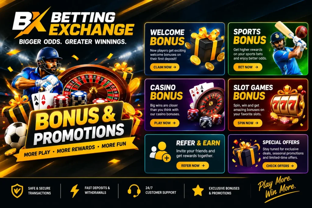 Betting Exchange bonus and promotions offers
