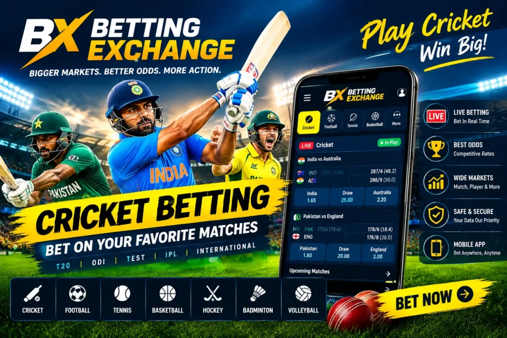 Cricket betting exchange for live cricket matches